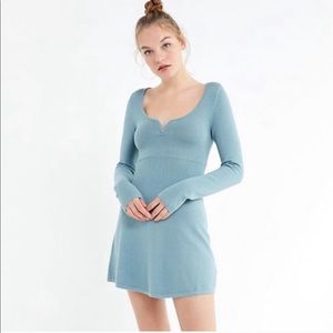 UO Mini Sweater Dress Sky Blue NWT Size: S & M